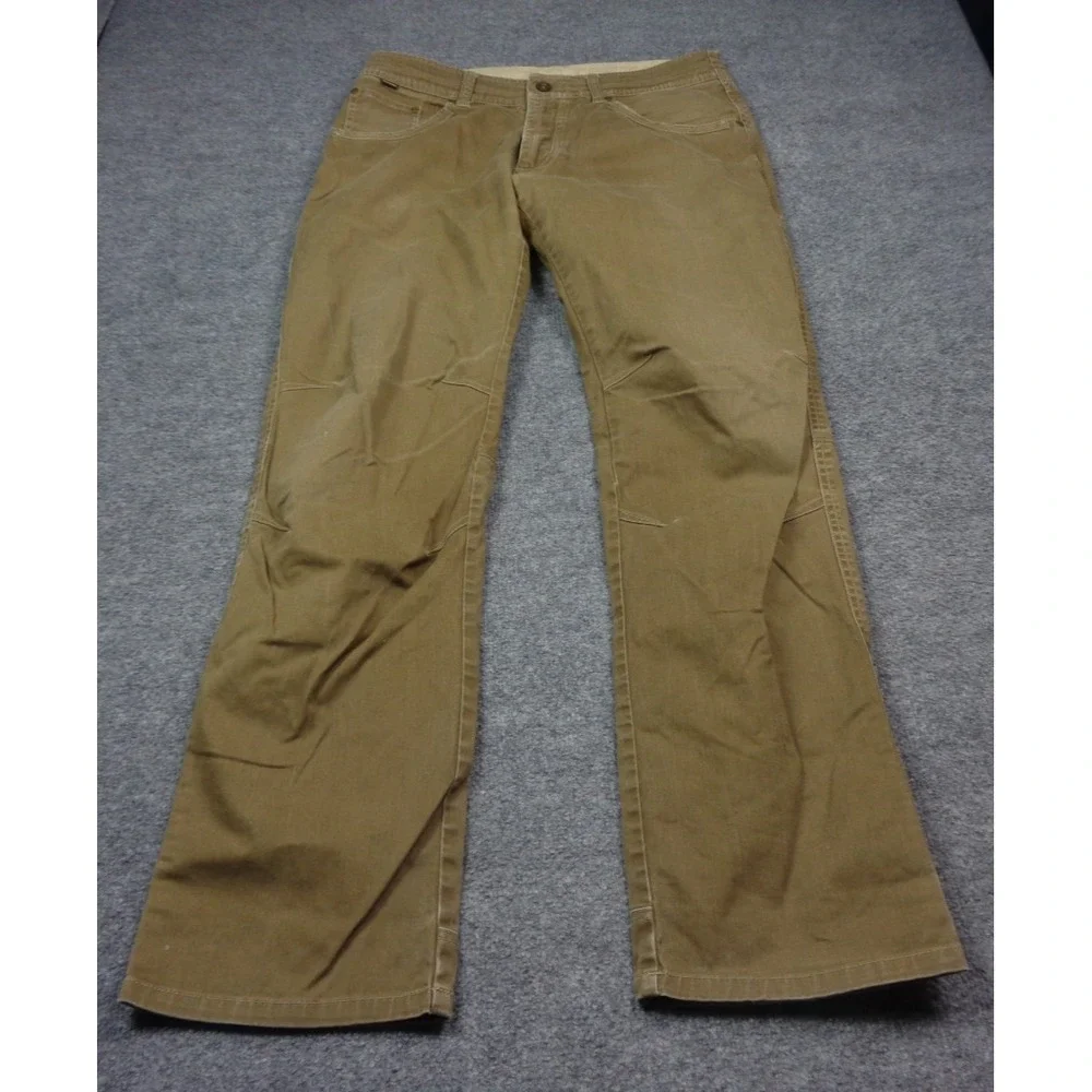 Kuhl Easy Rydr Vintage Patina Brown Stretch Gorpcore Canvas Pants 35x34 (34x33)